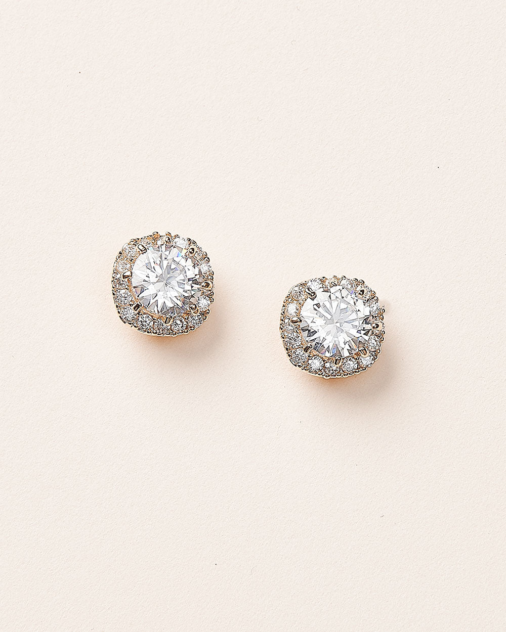 Isla Halo CZ Studs