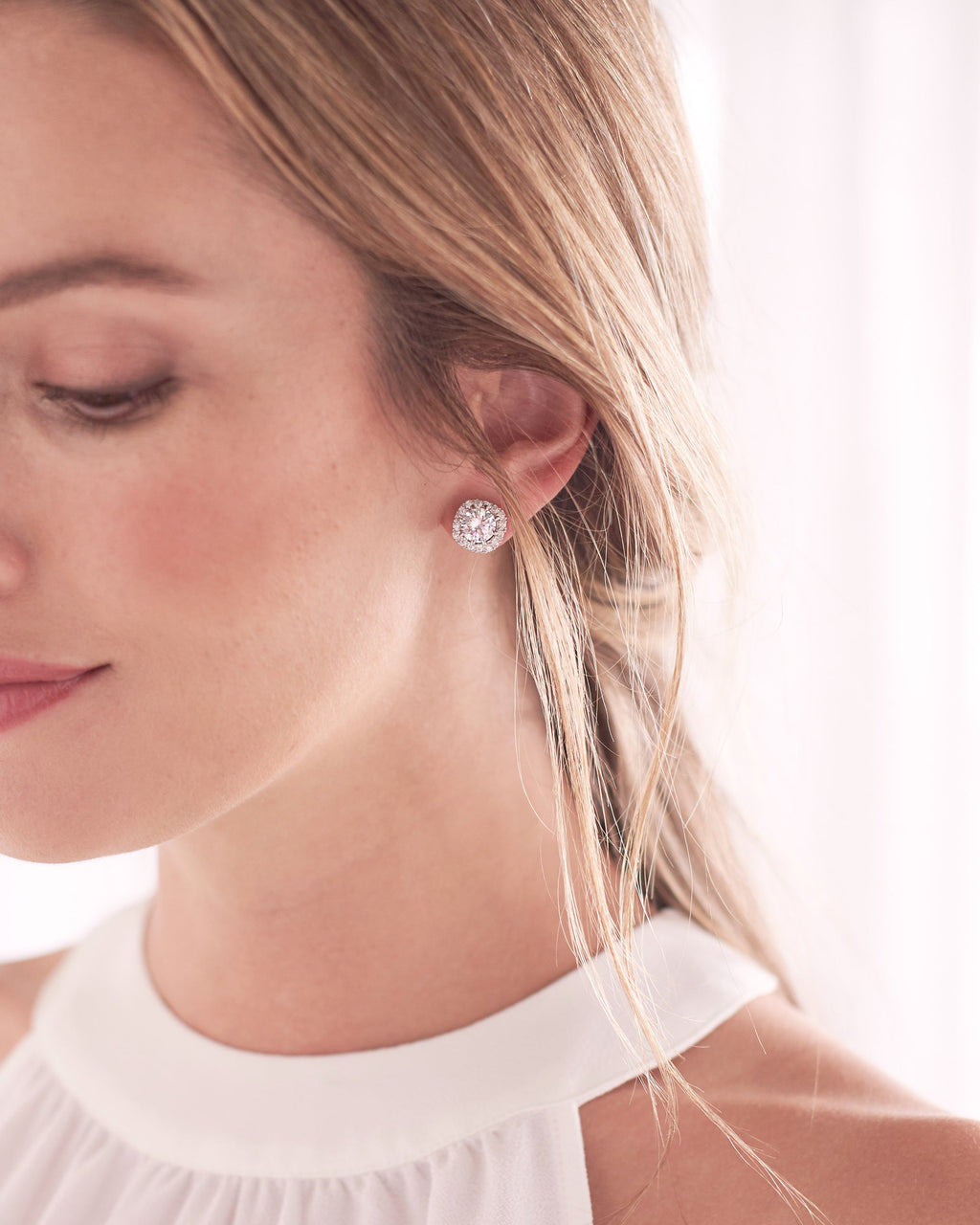 Isla Halo CZ Studs